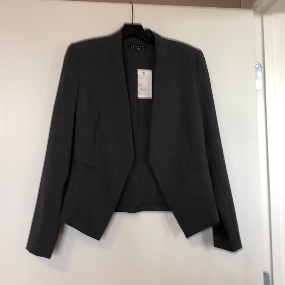 Theory gray Lanai blazer, size 8